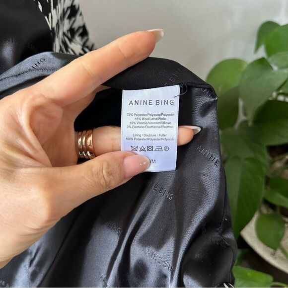 Anine Bing Madeleine Houndstooth Blazer - Picture 9 of 10